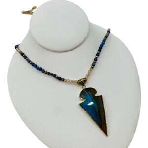 Natural Stone Arrowhead‎ Necklace